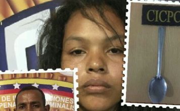 Apresan madre degenerada por quemar con cucharillas calientes a su hijito para complacer a su «macho»