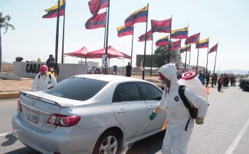 FOTOS | Así fue la «mega» desinfectada que aplicaron en Carabobo contra el Covid 19