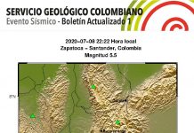 Sismo en Colombia se sintió en Venezuela