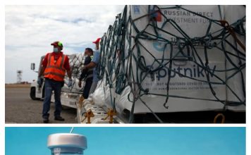 Llegaron al hospital de Valencia contenedores con lote de vacuna rusa Sputnik V para combatir el covid-19