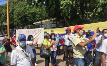 Trabajadores de la salud protestaron a las afueras de la CHET para exigir salarios dignos y denunciar carencia de insumos en centros médicos de Carabobo