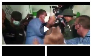 ¡Cayó largo a largo! Le dio patatús a Coordinadora del Centro Electoral Talavera en San Diego tras discutir con Scarano