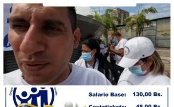 Trabajadores del sector público y privado del estado Carabobo exigen sueldos justos