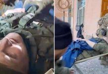 Soldados rusos furiosos arrollaron con un tanque a su “camarada” comandante