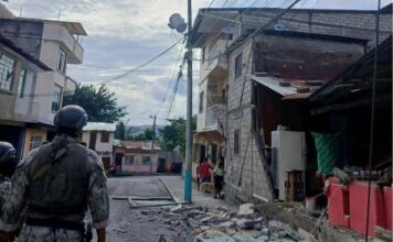 Sismo en la provincia de Esmeraldas, Ecuador, dejó daños estructurales Sismo en la provincia de Esmeraldas, Ecuador, dejó daños estructurales