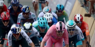 Ciclista Orluis Aular alcanzó el cuarto lugar en la quinta etapa del Giro de Italia