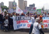 Trabajadores en Caracas protestaron en contra de la "desaparición del salario"