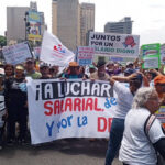Trabajadores en Caracas protestaron en contra de la "desaparición del salario"