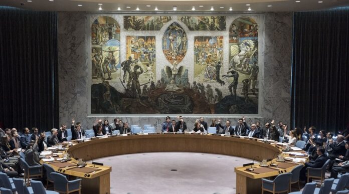 Security Council meetingMaintenance of international peace and security ONU